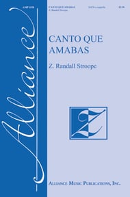 Canto Que Amabas SSATBB choral sheet music cover Thumbnail